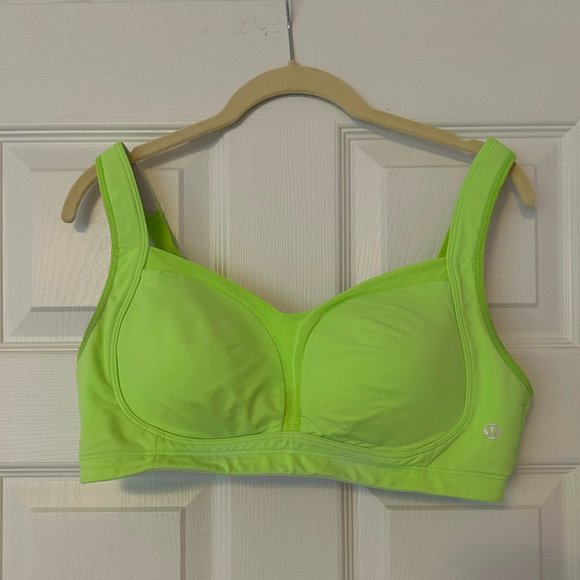 Lululemon Neon Green Sports Bra 38C - Picture 1 of 2